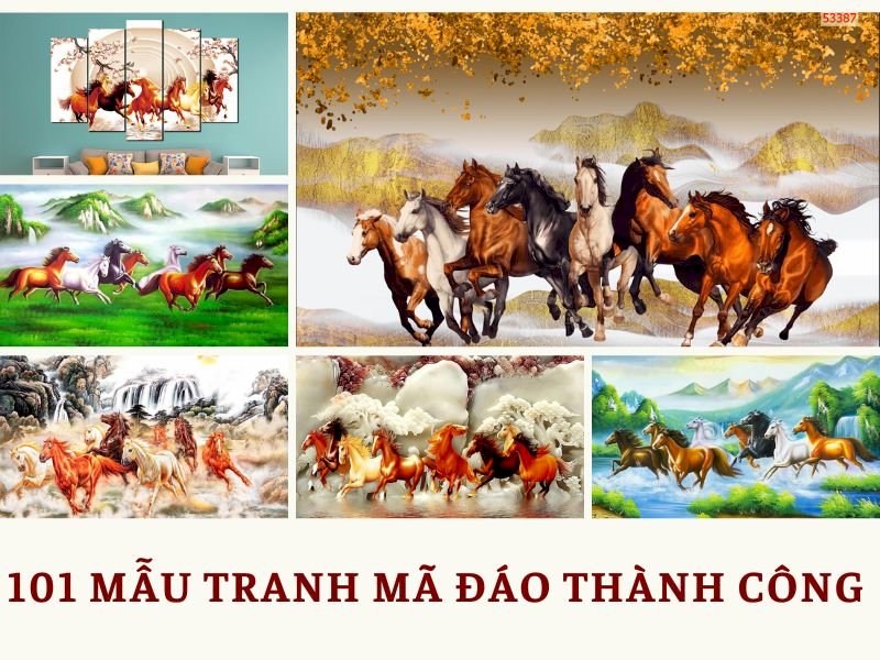 101 mẫu tranh mã đáo thành công đẹp nhất, chất lượng cao, tải miễn phí