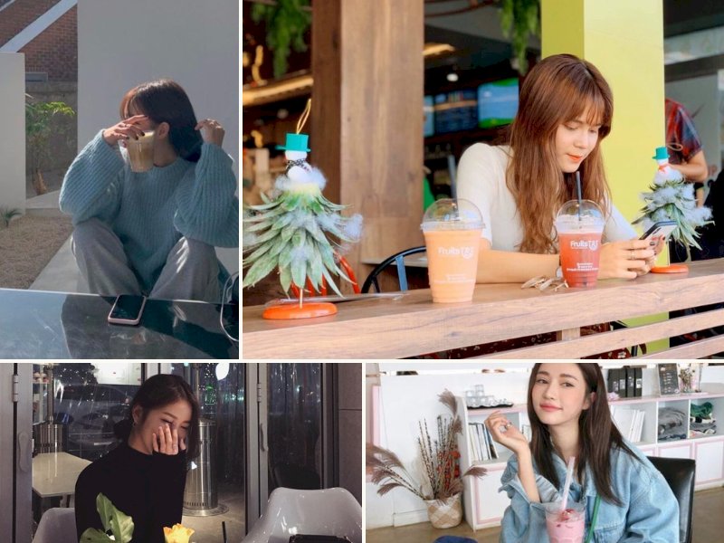 101 cách tạo dáng chụp ảnh ở quán trà sữa đẹp, dễ thương
