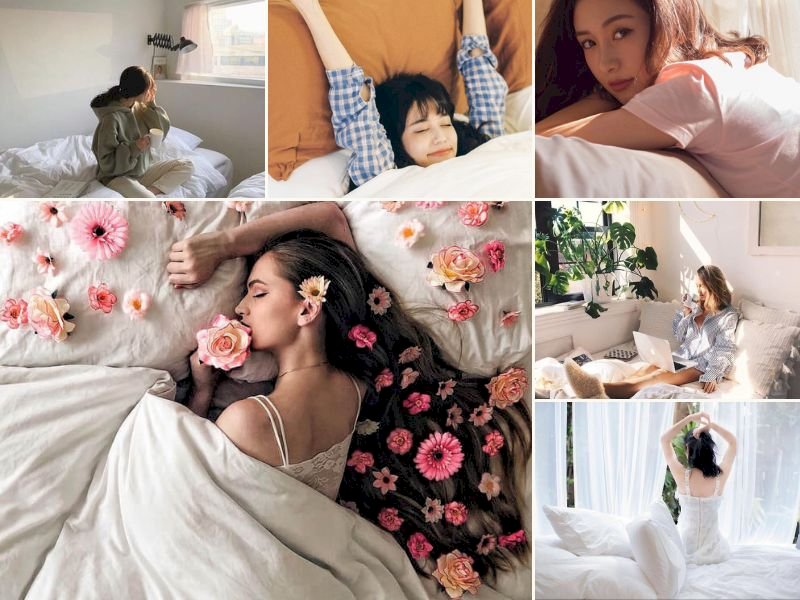 101 cách tạo dáng chụp ảnh trên giường đẹp nhất