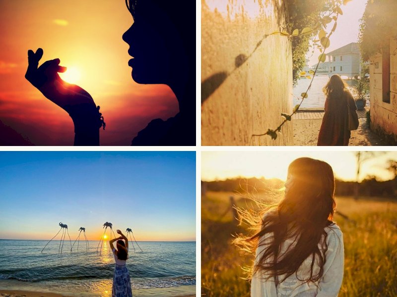 101 cách tạo dáng chụp ảnh hoàng hôn đẹp