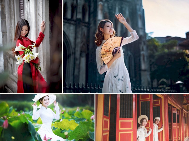 101 cách tạo dáng với áo dài đẹp, thu hút