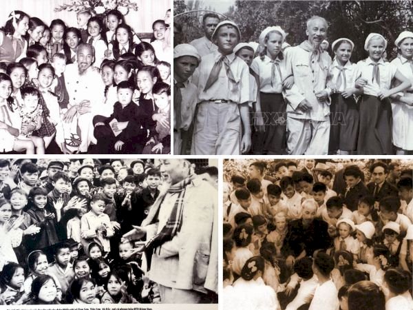 101 hình ảnh bác Hồ với thiếu nhi đẹp, chất lượng cao, tải miễn phí