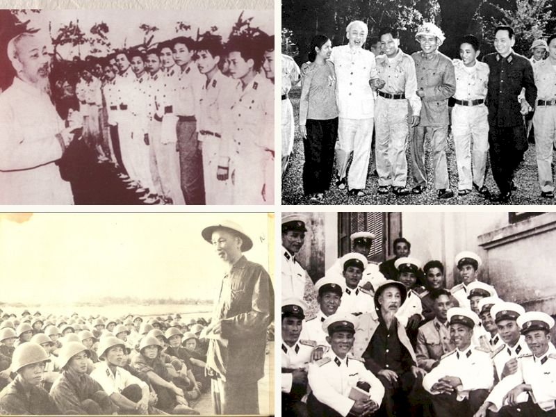 101 Hình ảnh Bác Hồ với bộ đội, tải miễn phí