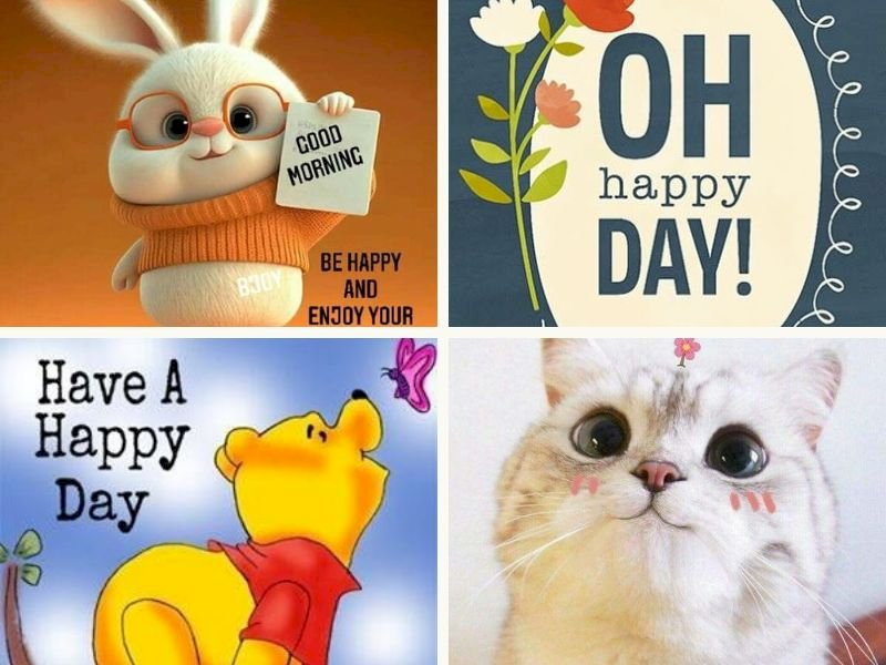 101 Hình ảnh ngày mới hạnh phúc cute, hài hước, ý nghĩa