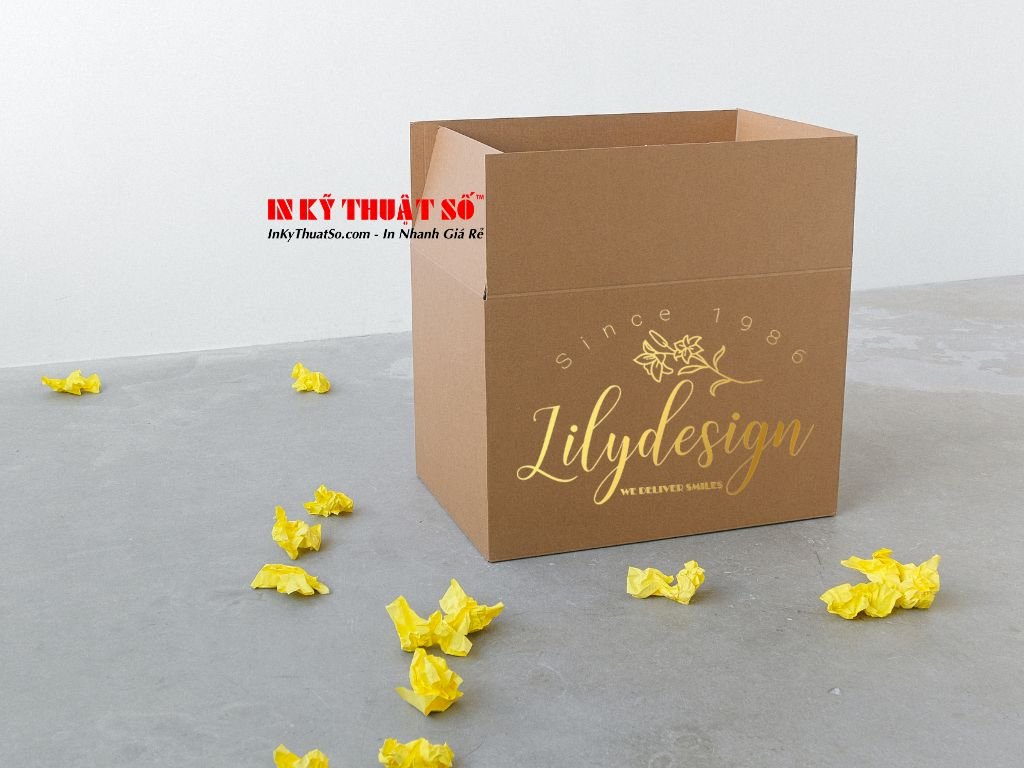 In hộp giấy kraft số lượng ít TPHCM