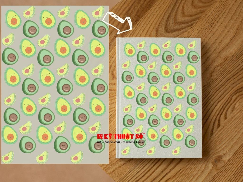 Bìa bao tập in hình theo yêu cầu TPHCM