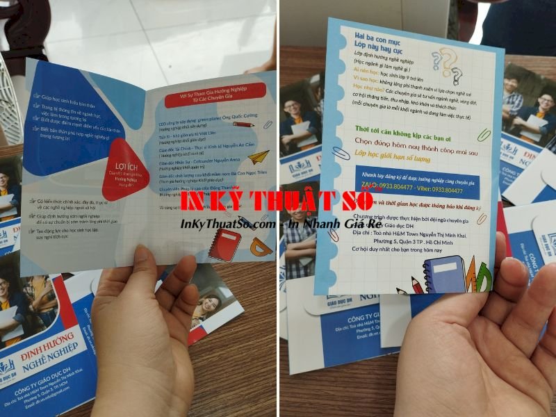In tờ rơi tuyển sinh, tờ rơi đào tạo
