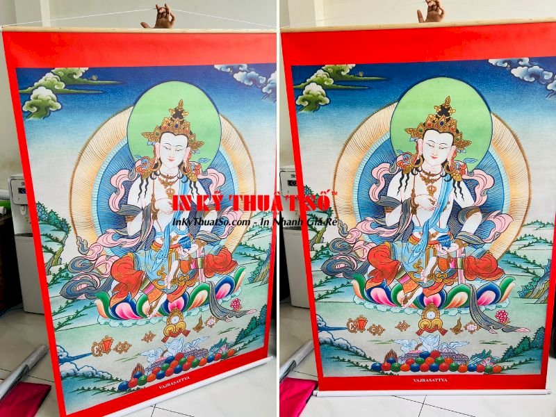 Hình ảnh in tranh Đức Kim Cương Tát Đỏa - Vajrasattva