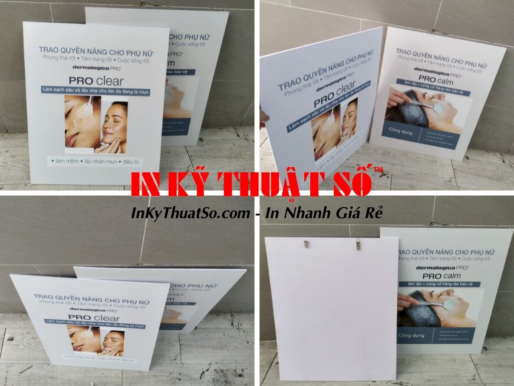 In PP giá rẻ thành phẩm poster, banner quảng cáo, phông nền PP trang trí trong nhà