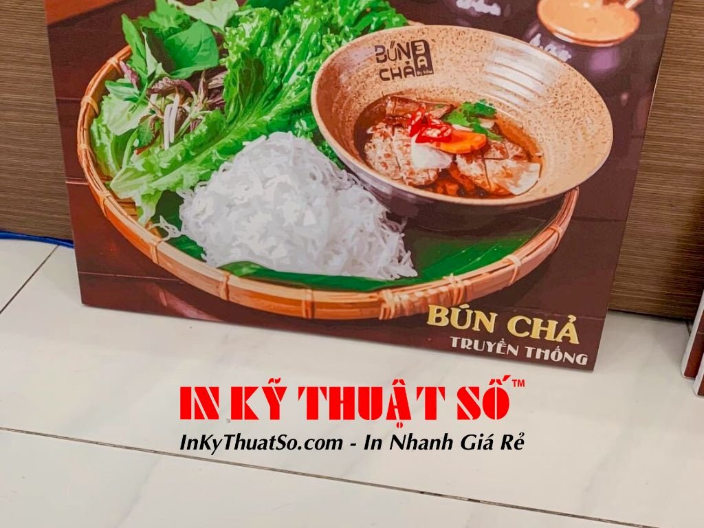In vải canvas tranh trang trí nhà hàng, quán cafe in mực dầu bóng
