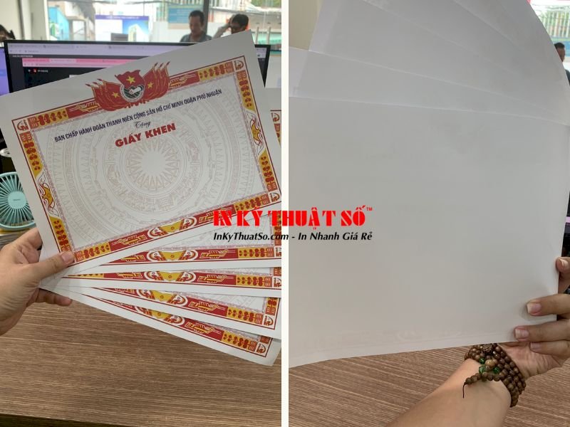 In giấy khen giá rẻ TPHCM