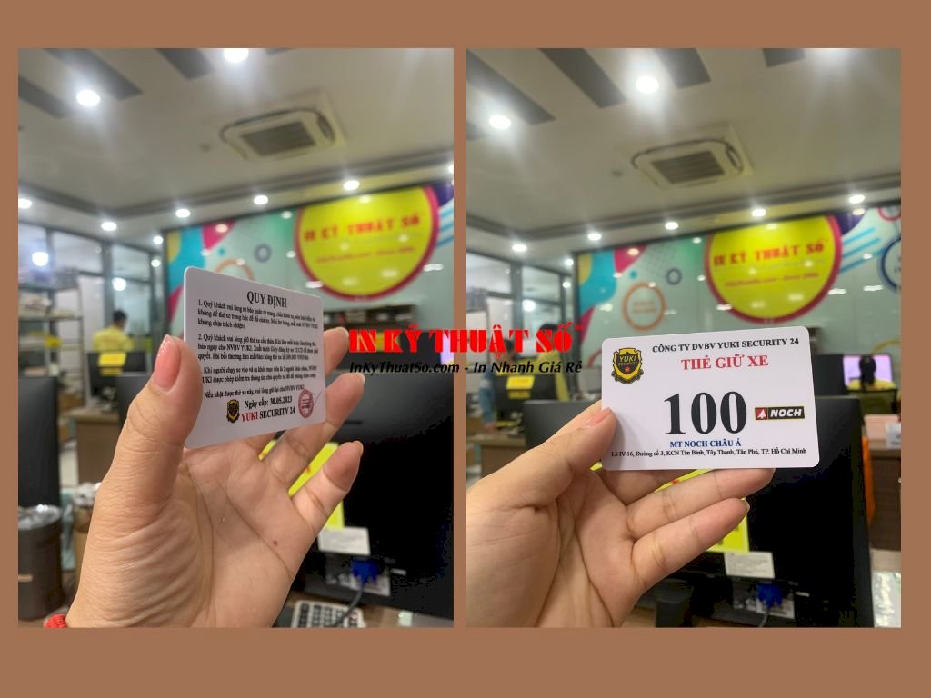 In thẻ giữ xe giá rẻ TPHCM