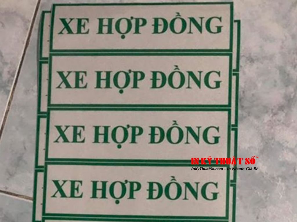 In decal phản quang, bế cán keo định hình - INKTS405