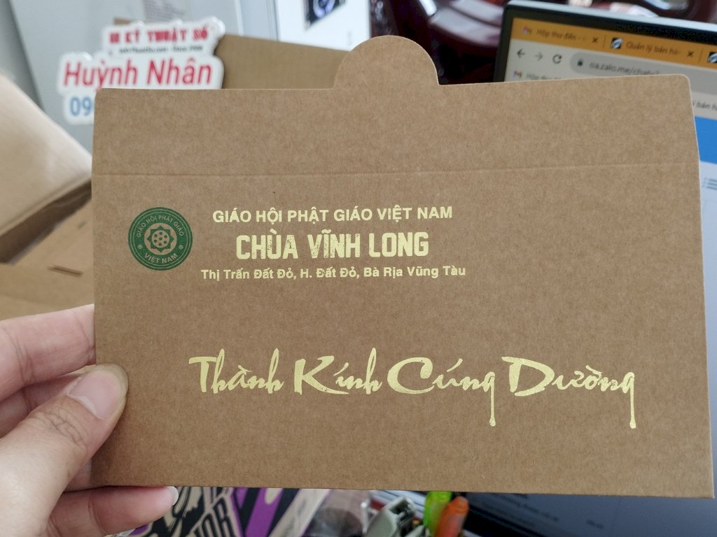 In bao thư Vu Lan - thành kính cúng dường