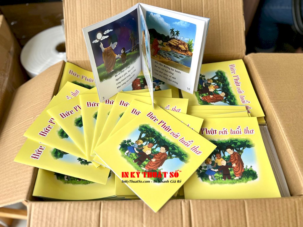 Gia công sách gáy đóng ghim