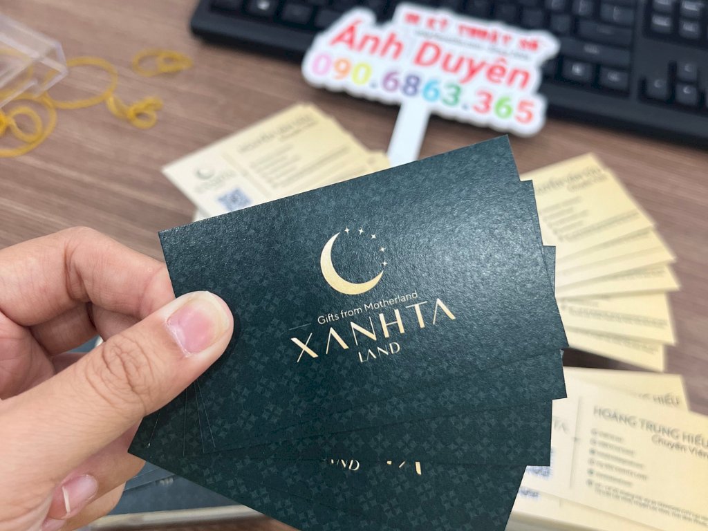 In name card giấy mỹ thuật Econo 350gsm cho môi giới bất động sản - INKTS514