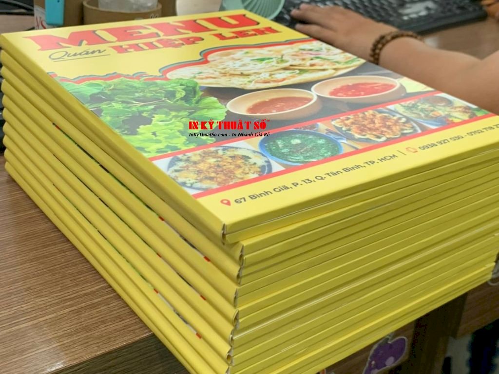 Đặt in menu quyển dán gói bồi formex - in menu chất lượng đỉnh cao, in nhanh menu lấy gấp trong ngày