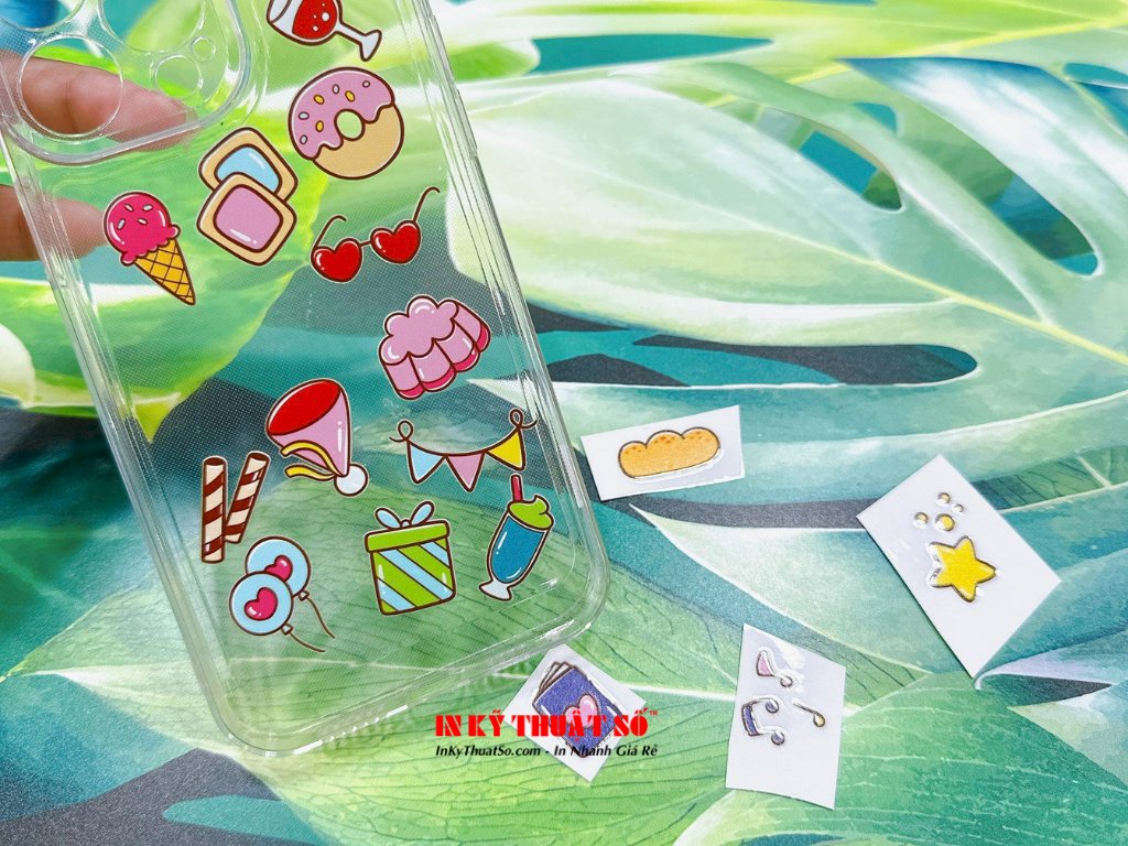 In sticker DTF dán ốp lưng điện thoại, sticker cào không tróc, kháng ...