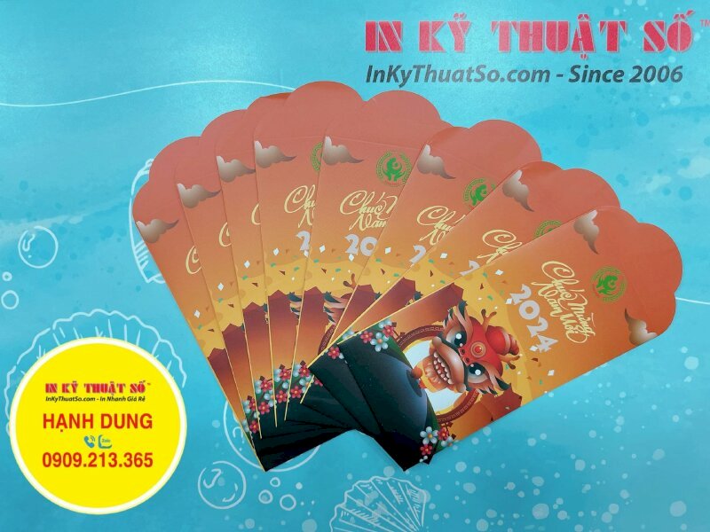 Tư vấn giấy in bao lì xì - Xưởng nhận in bao lì xì tiên phong nhận in số lượng ít TPHCM