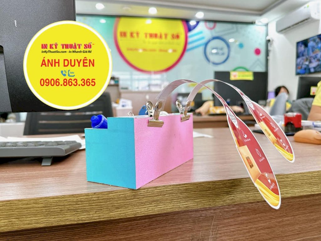 In hanger giấy C300gsm, gắn wobbler kẹp nhựa giới thiệu sản phẩm - INKTS1203 - Ảnh: 1
