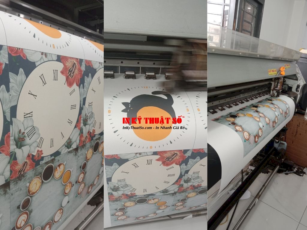 In đồng hồ tranh canvas theo yêu cầu TPHCM