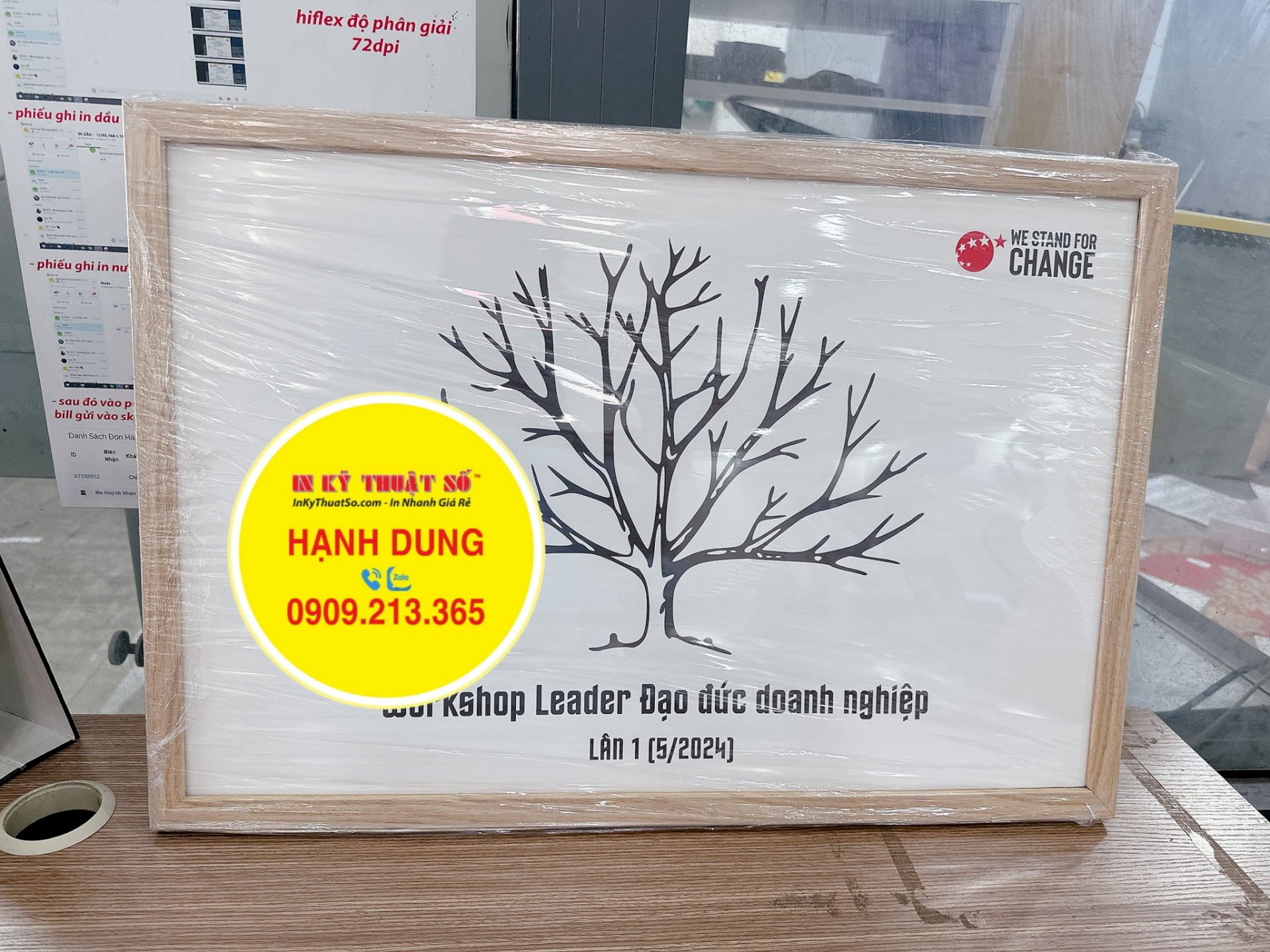 Xưởng tranh in dấu vân tay giá rẻ TPHCM