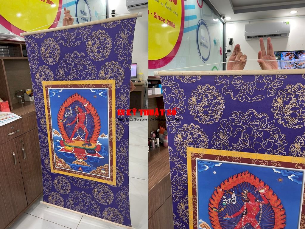 Xưởng in tranh Phật giáo Mật Tông, tranh Thangka Mật Tông Tây Tạng theo yêu cầu TPHCM