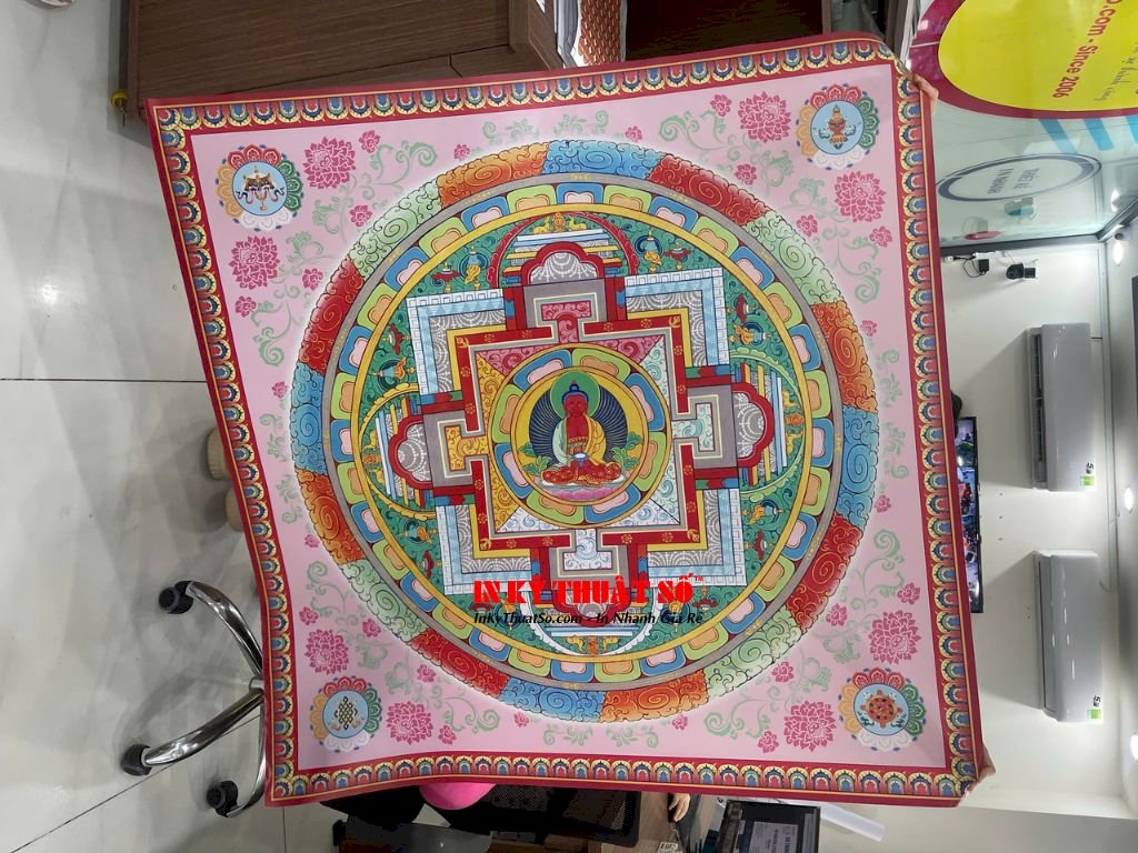 In Silk chất lượng cao - in UV lên vải Silk tranh ảnh nghệ thuật, tranh thờ