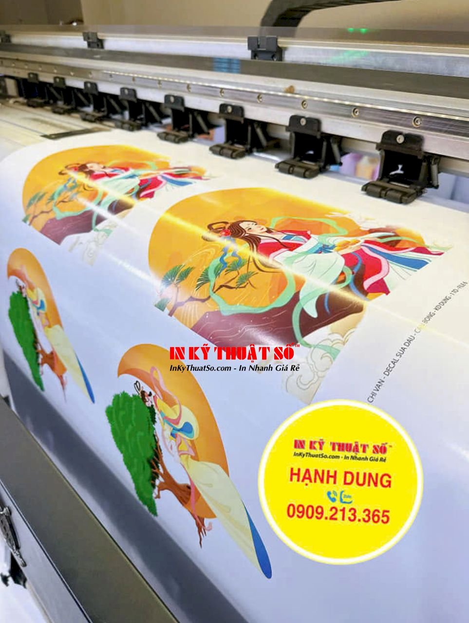 In sticker Trung thu chị Hằng thỏ Ngọc, Decal hình dán Hằng Nga chibi ...