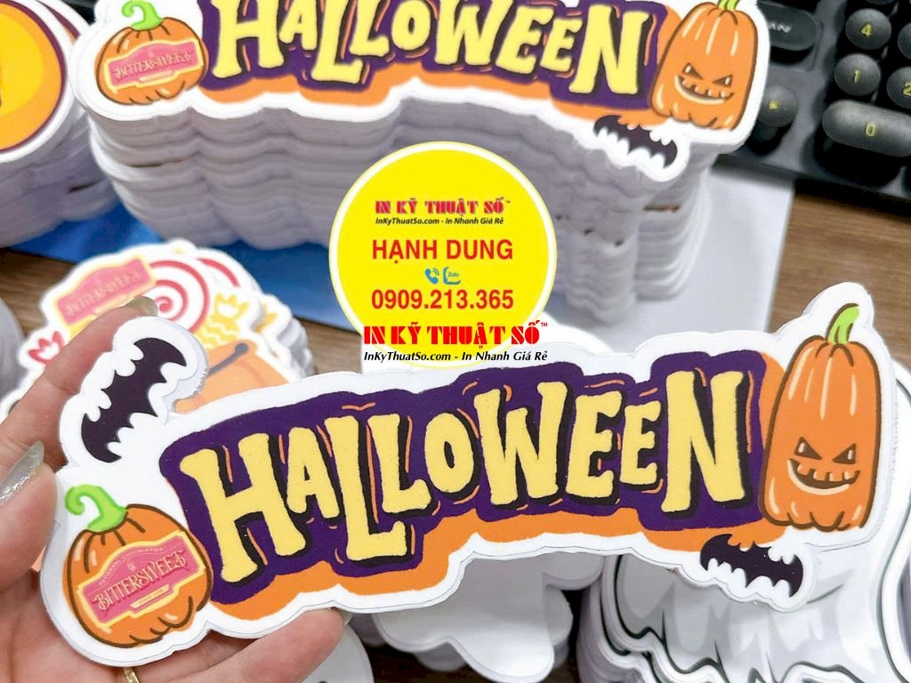 In PP cán format giá rẻ TPHCM - Bảng chữ Halloween