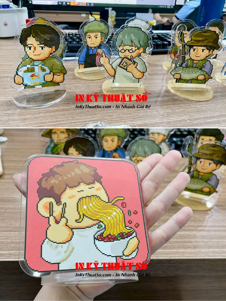 In standee acrylic mica đồ án tốt nghiệp đồ họa game pixels - INKTS3119