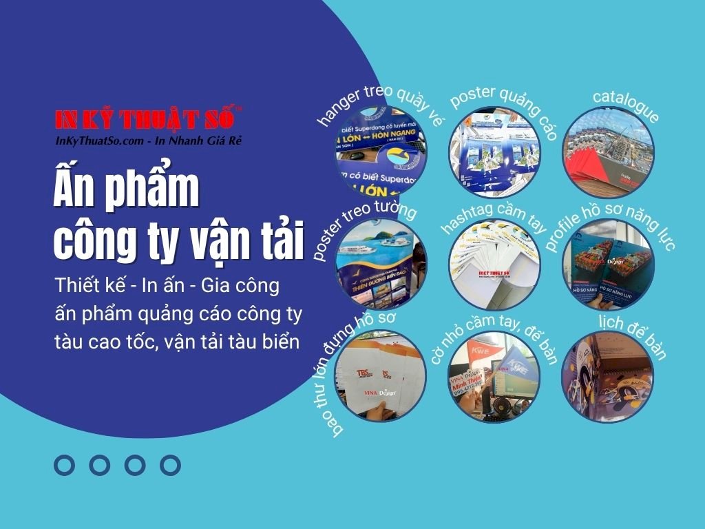 Dịch vụ in ấn cho công ty tàu cao tốc, vận tải tàu biển