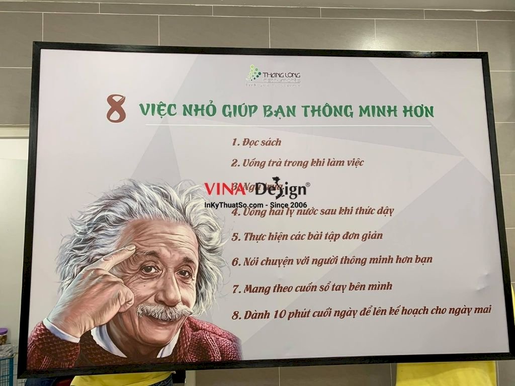 In tranh trang trí tường danh ngôn/châm ngôn cuộc sống từ PP cán format