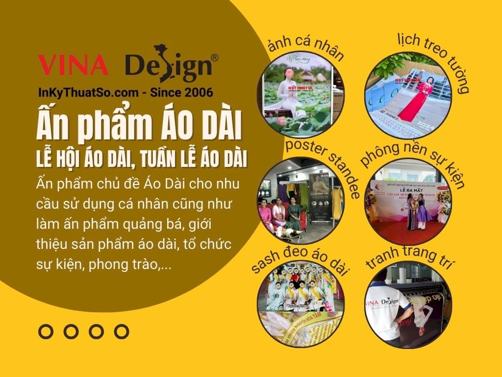Top ấn phẩm Áo dài, lễ hội Áo dài in theo yêu cầu tại In Kỹ Thuật Số Since 2006