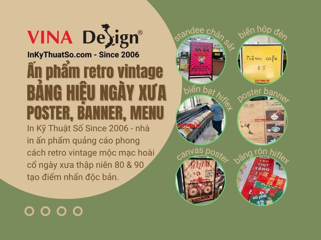 Top ẩn phẩm bảng hiệu ngày xưa phong cách retro vintage mộc mạc hoài cổ