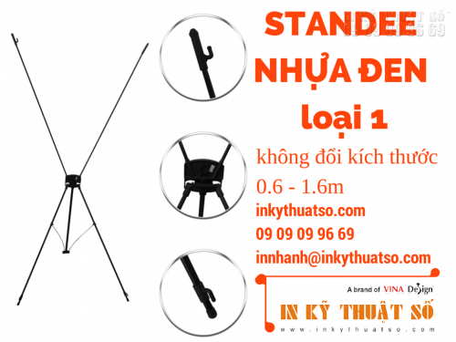 Standee nhựa đen loại 1