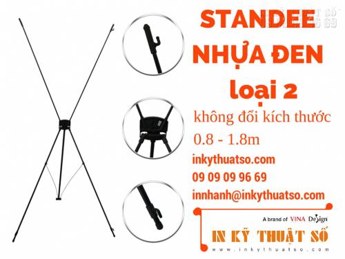 Standee nhựa đen loại 2