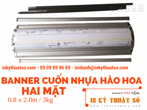 Banner cuốn nhựa hào hoa hai mặt