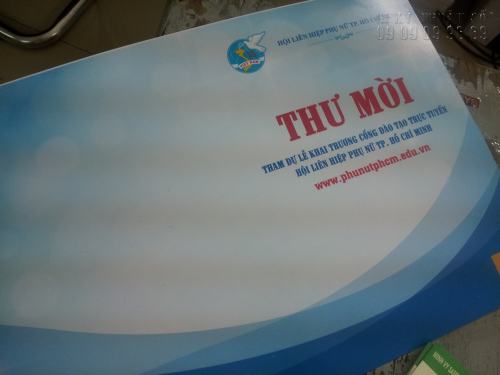 In giấy mời giá rẻ tại TPHCM, gia công cấn bế đẹp, giấy mời sang trọng