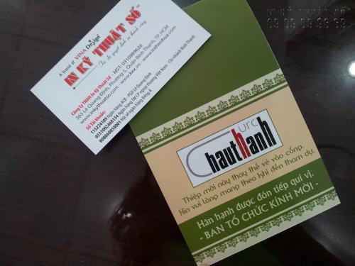 In giấy mời hội nghị cho các công ty, đơn vị, in trên giấy art cao cấp