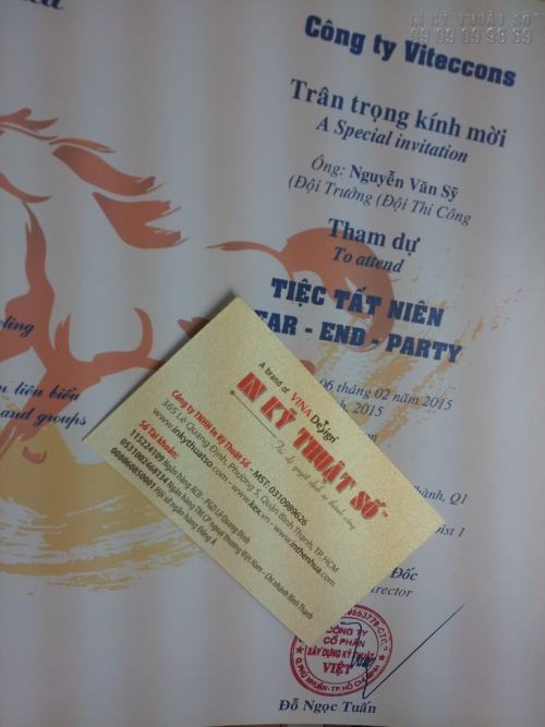 In giấy mời hội nghị gấp, in nhanh có hàng ngay trong ngày