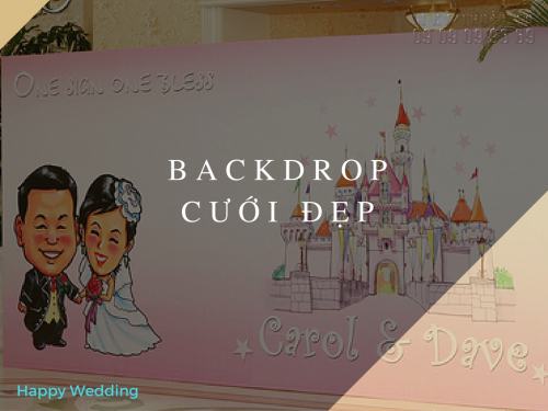 Nhận in backdrop cưới mẫu đẹp, giá rẻ, in nhanh chóng