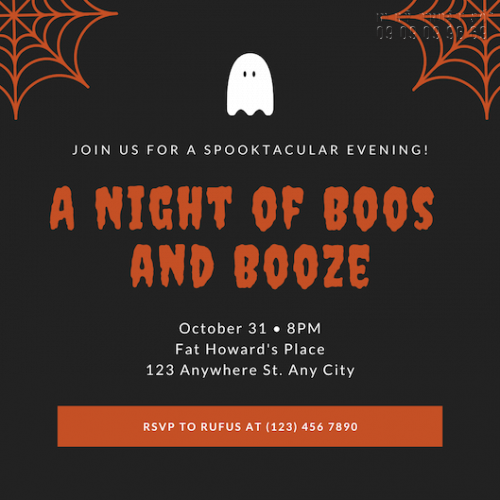 In thiệp mời giá rẻ - Nhận in thiệp mời Halloween Party số lượng ít