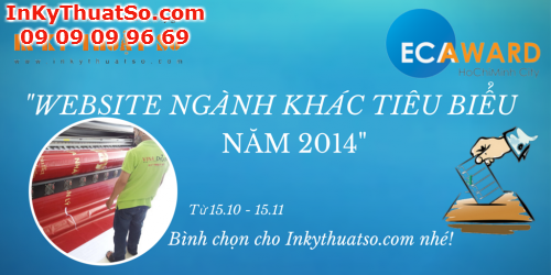 Bình chọn ECAWARD 2014 cho Inkythuatso.com
