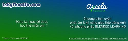 Công ty Axcela in Brochure bằng giấy couche cao cấp tại InKyThuatSo.com