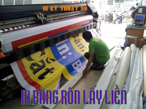 In băng rôn lấy liền