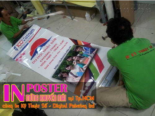 In PP poster chương trình khuyến mãi mừng ngày 8/3