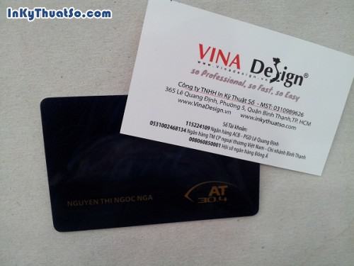In card visit bằng nhựa nhanh tại Bình Thạnh