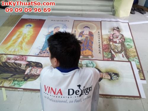 In tranh treo tường từ chất liệu silk tại Công ty TNHH In Kỹ Thuật Số  inkythuatso.com