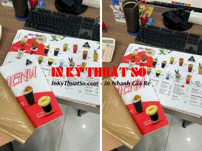 Menu in decal 2 mặt dán mica trong - INKTS273